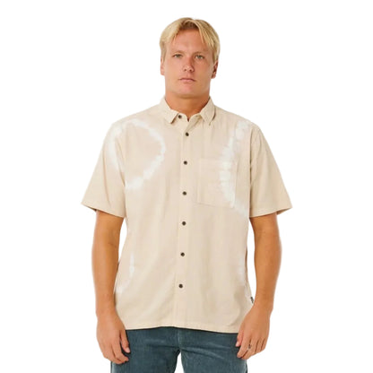 Rip Curl Pacific Rinse Short-Sleeved Shirt in Bone