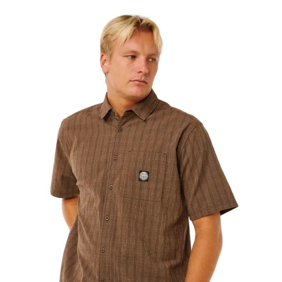 <tc>Rip Curl</tc> Chemise Premium Surf Check M/C - Coffee