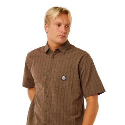 <tc>Rip Curl</tc> Chemise Premium Surf Check M/C - Coffee