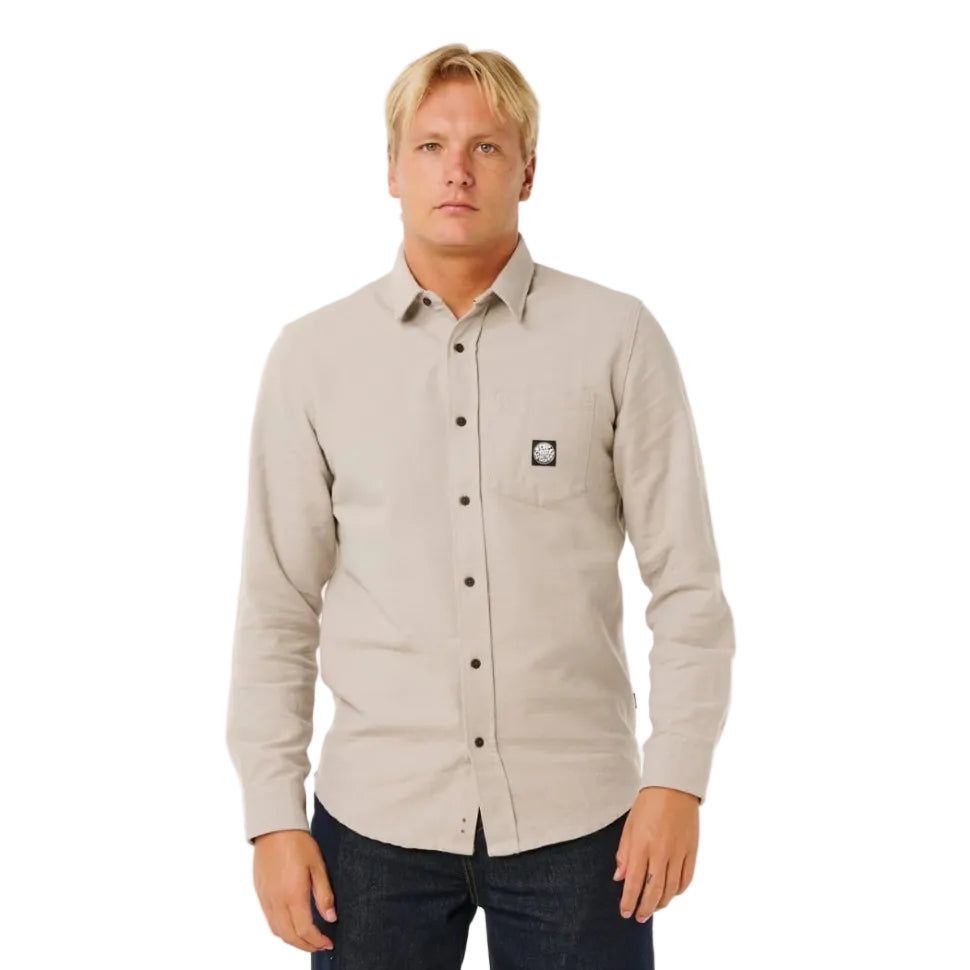 Rip Curl Premium Surf Long-Sleeved Shirt in Stone