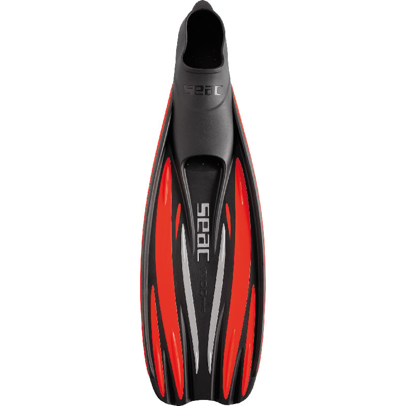 SEAC F-100 Pro Scuba Diving Fins 2021 - Red - Full View