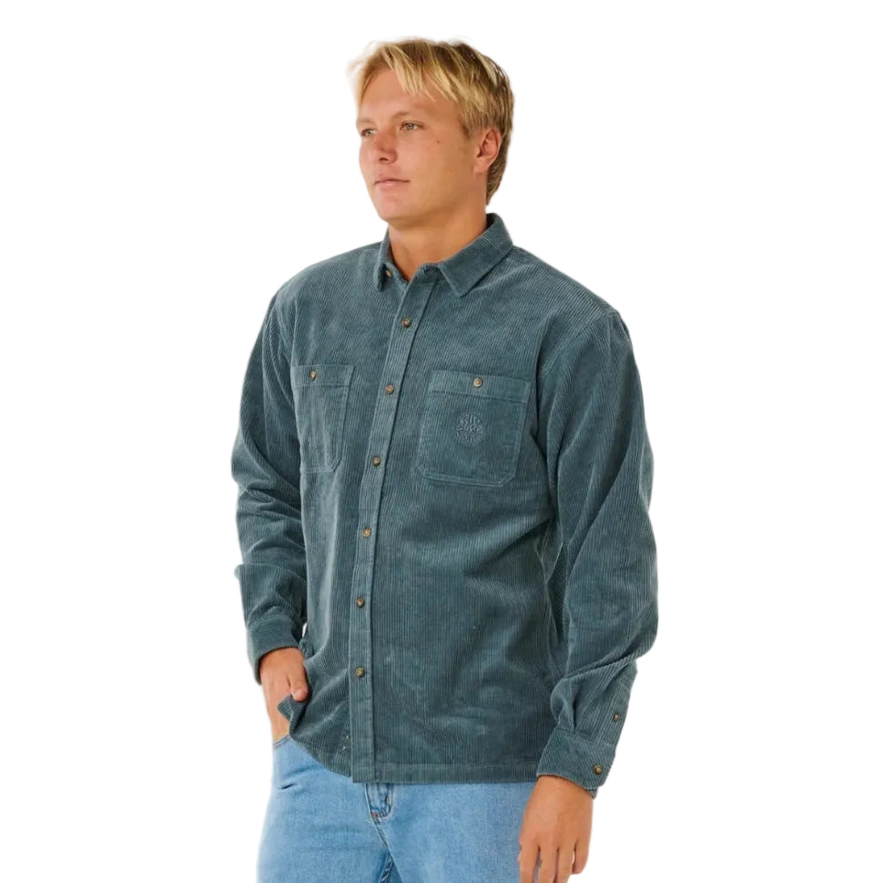 Rip Curl Premium Surf Cord L/S Shirt - Pine Night
