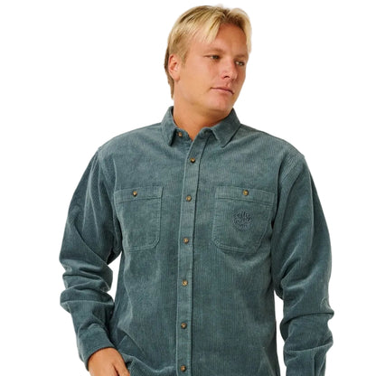 Rip Curl Premium Surf Cord L/S Shirt - Pine Night