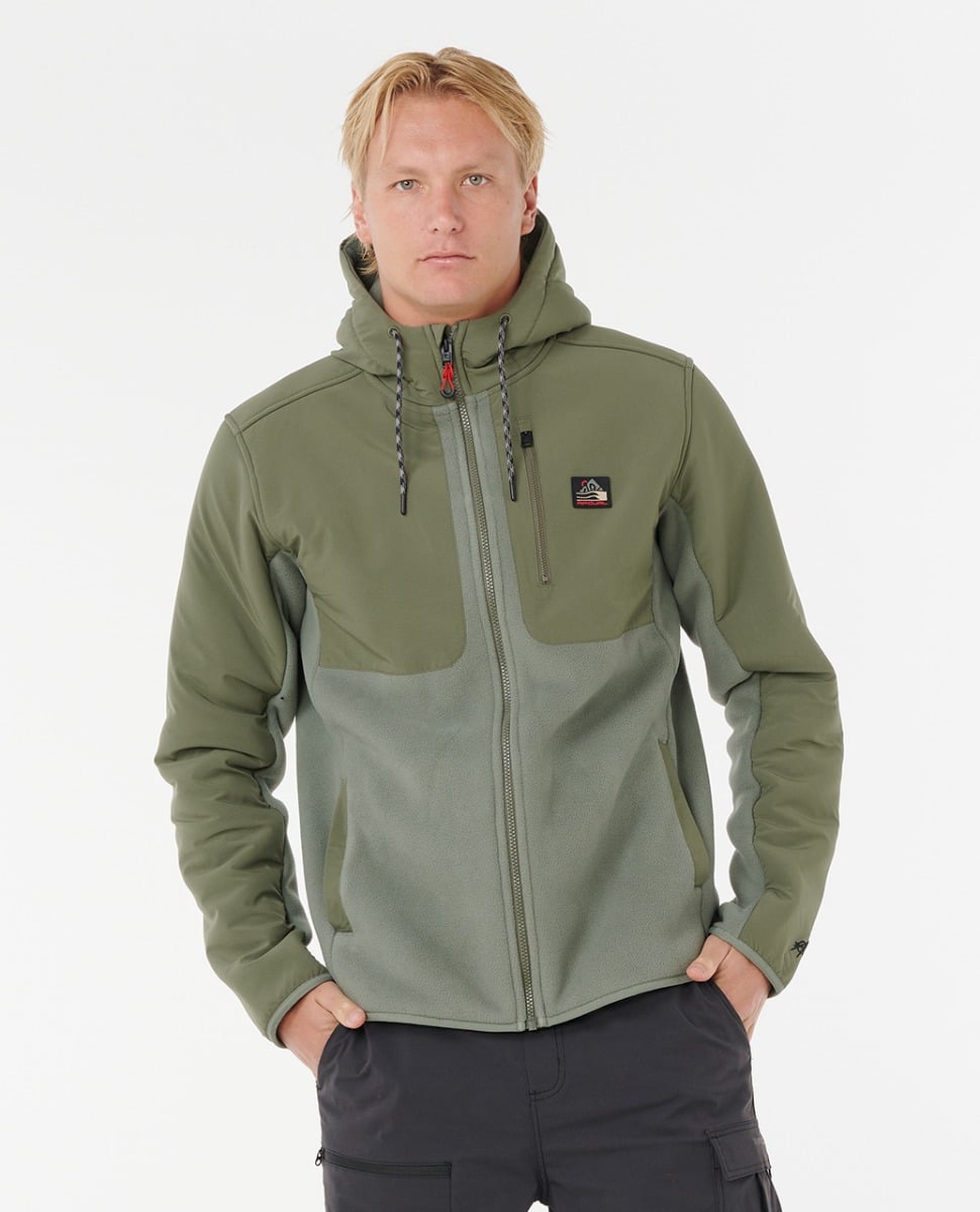 Rip Curl Anti Series Search Fleece in Cactus Green