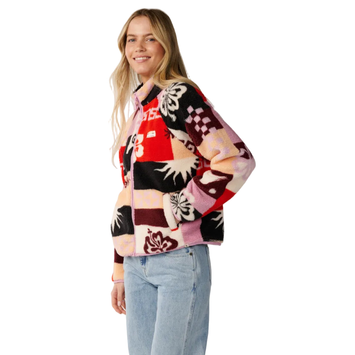Rip Curl Womens Party Pack Zip Through Polar Fleece - Multi