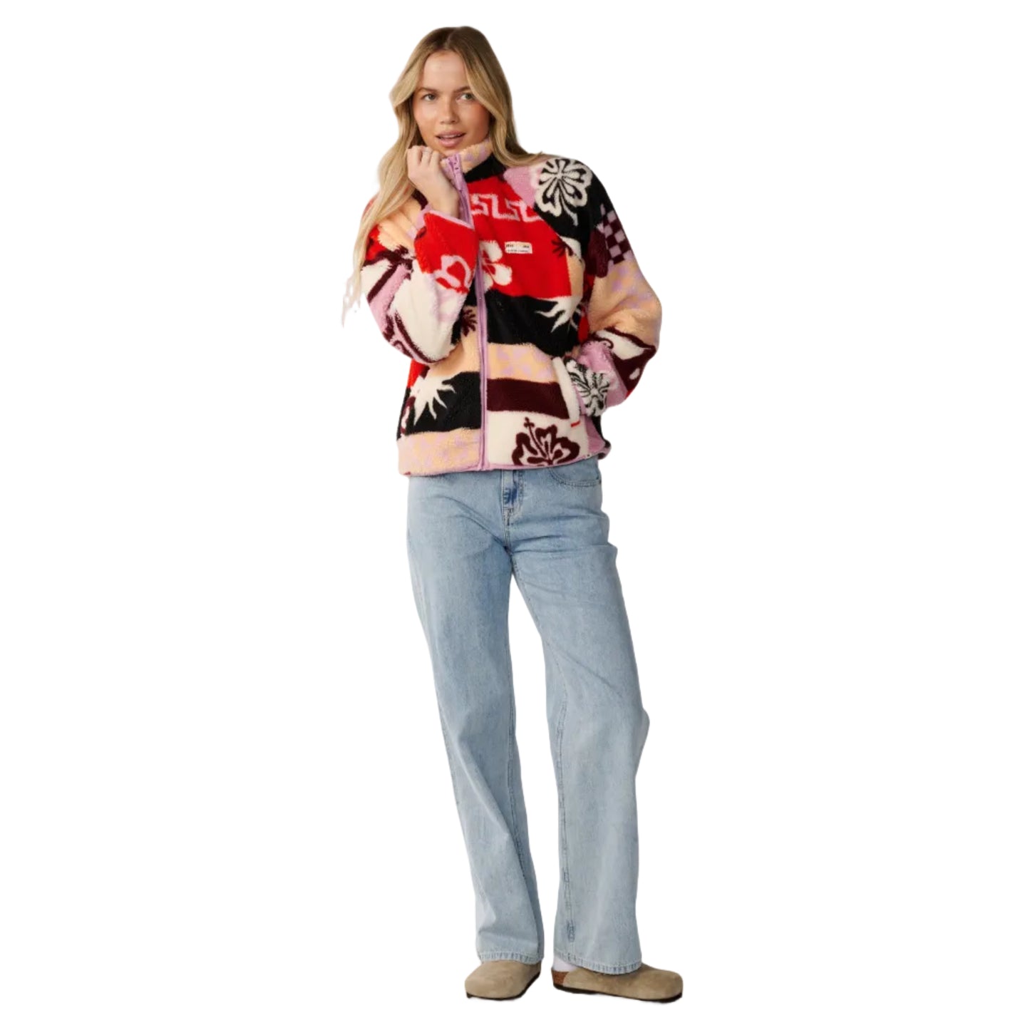 Rip Curl Womens Party Pack Zip Through Polar Fleece - Multi