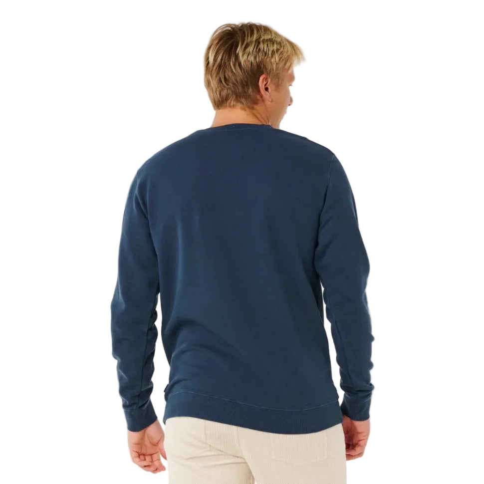 Rip Curl Pacific Rinse Patch Crew Jumper in Dark Navy