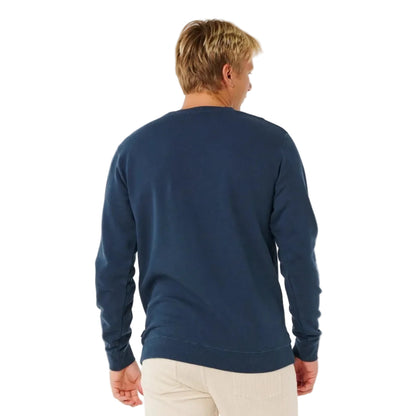 Rip Curl Pacific Rinse Patch Crew Jumper in Dark Navy