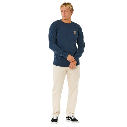 Rip Curl Pacific Rinse Patch Crew Jumper - Dark Navy