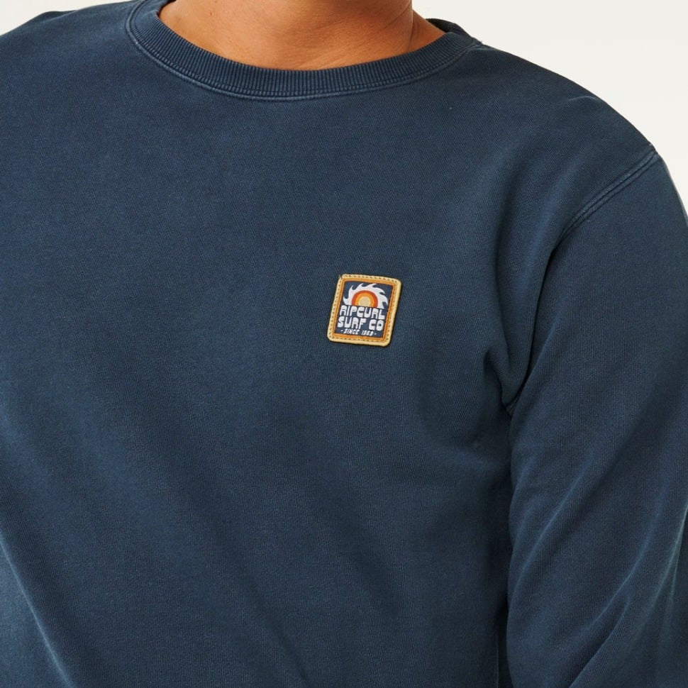 Rip Curl Pacific Rinse Patch Crew Jumper - Dark Navy