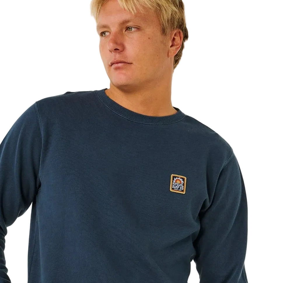 Rip Curl Pacific Rinse Patch Crew Jumper - Dark Navy