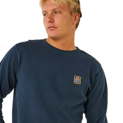 Rip Curl Pacific Rinse Patch Crew Jumper - Dark Navy