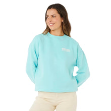 Rip Curl Surf Puff Inspired Crew Jumper - Light Sea Blue