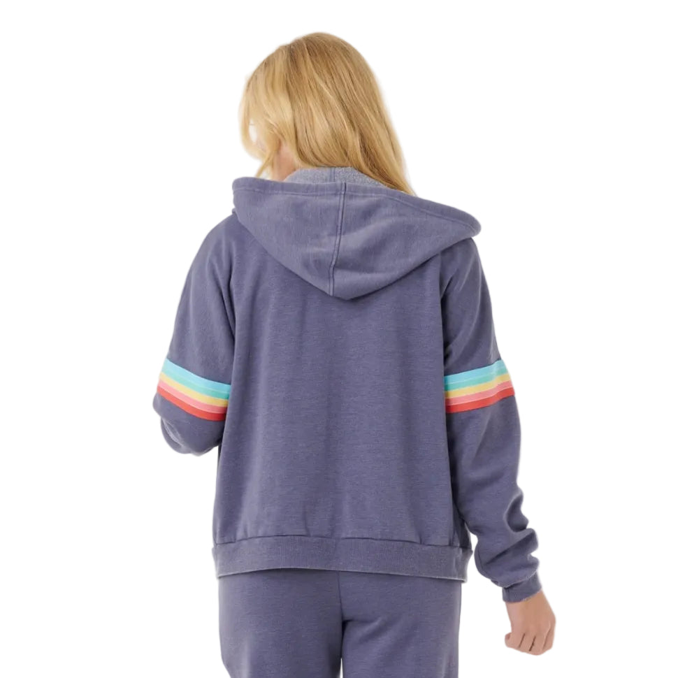 Rip Curl Womens Surf Revival Zip Thru Fleece - Blue