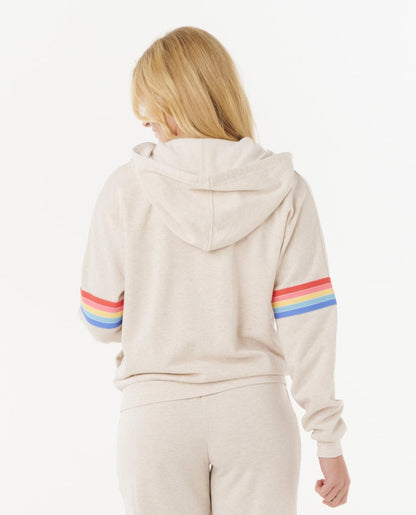 Rip Curl Womens Surf Revival Zip Thru Fleece - Oatmeal Marle
