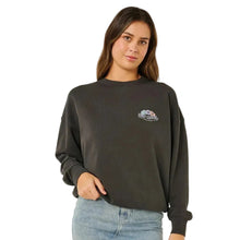 Rip Curl Bells Heritage Crew Jumper in Washed Black