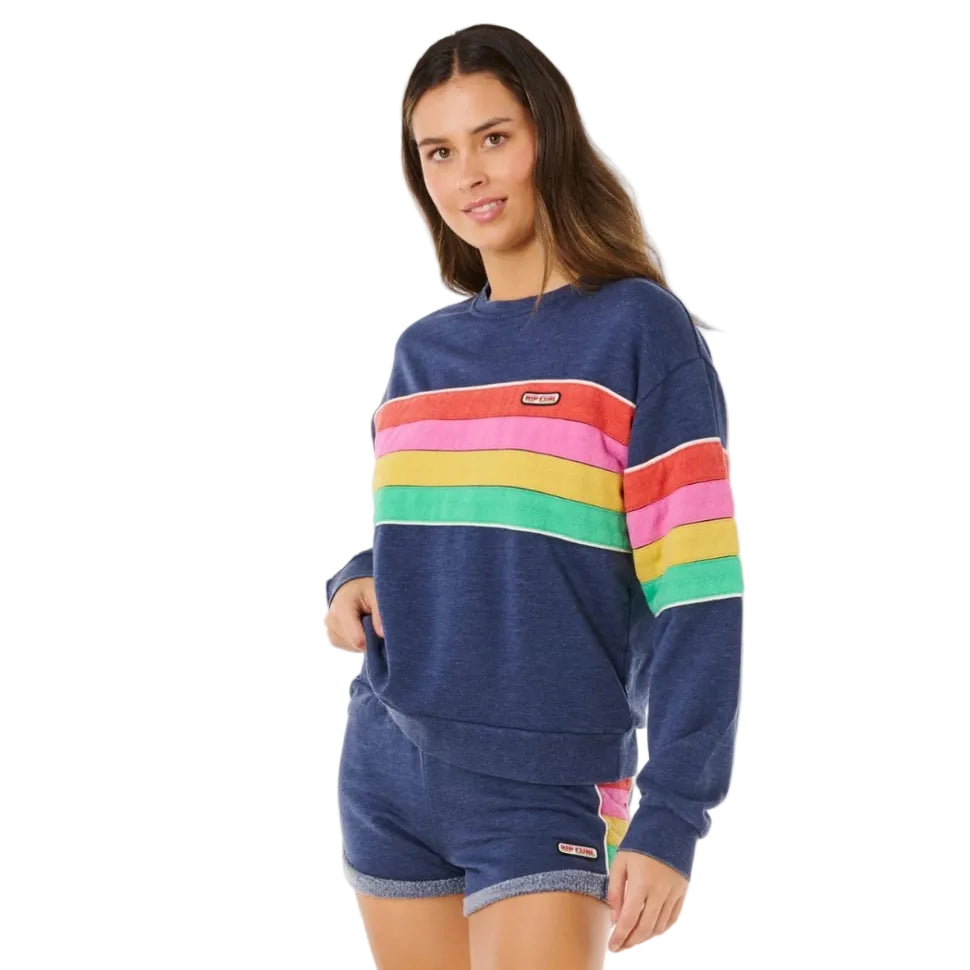 Rip Curl Surf Revival Relaxed Crew Jumper - Dark Navy
