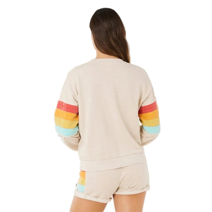 Rip Curl Surf Revival Relaxed Crew Jumper - Oatmeal