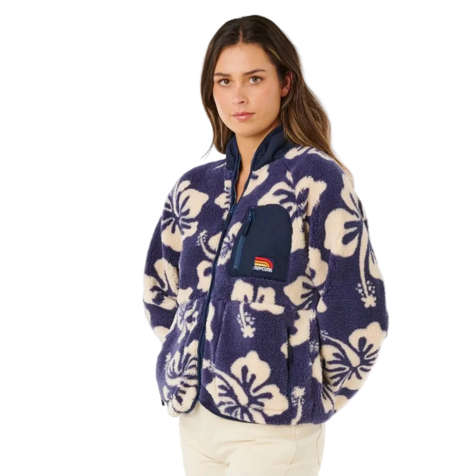 Rip Curl Surfside Standard Zip-Through Polar Fleece - Navy