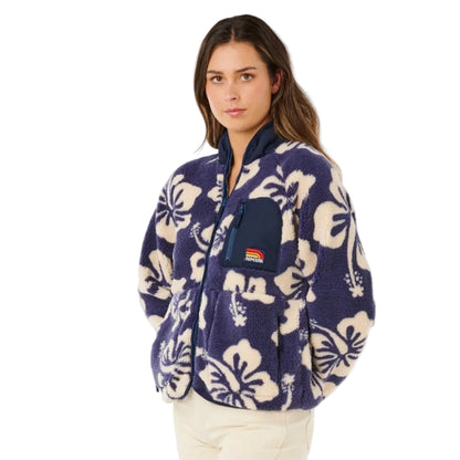 Rip Curl Surfside Standard Zip-Through Polar Fleece - Navy