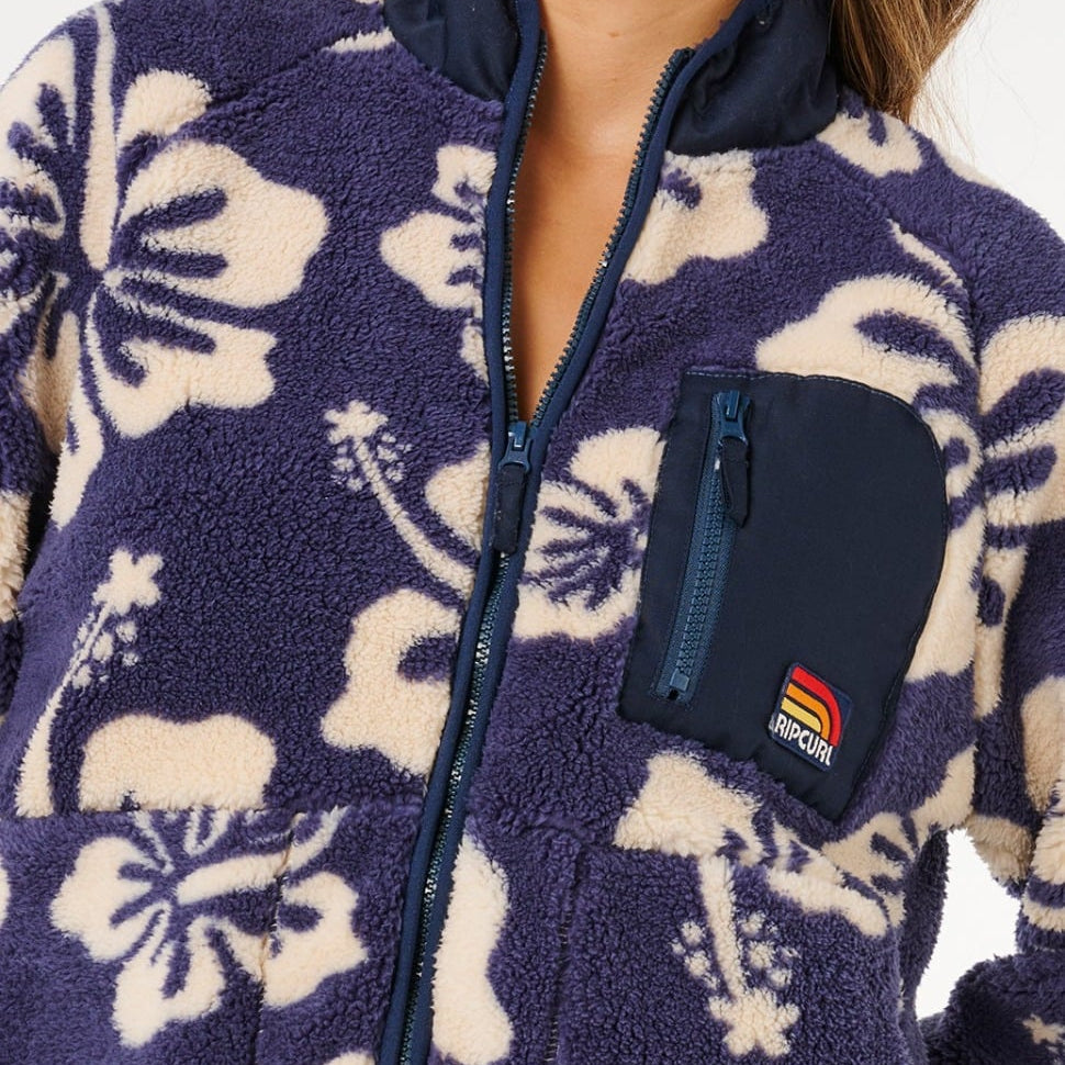Rip Curl Surfside Standard Zip-Through Polar Fleece - Navy