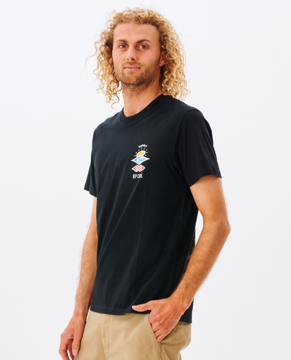 Rip Curl Search Icon Men's Tee - Black