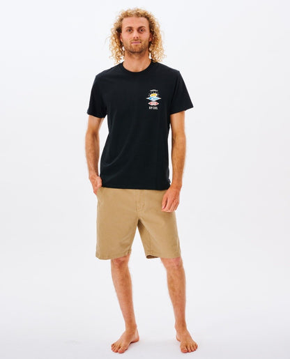 Rip Curl Search Icon Men's Tee - Black