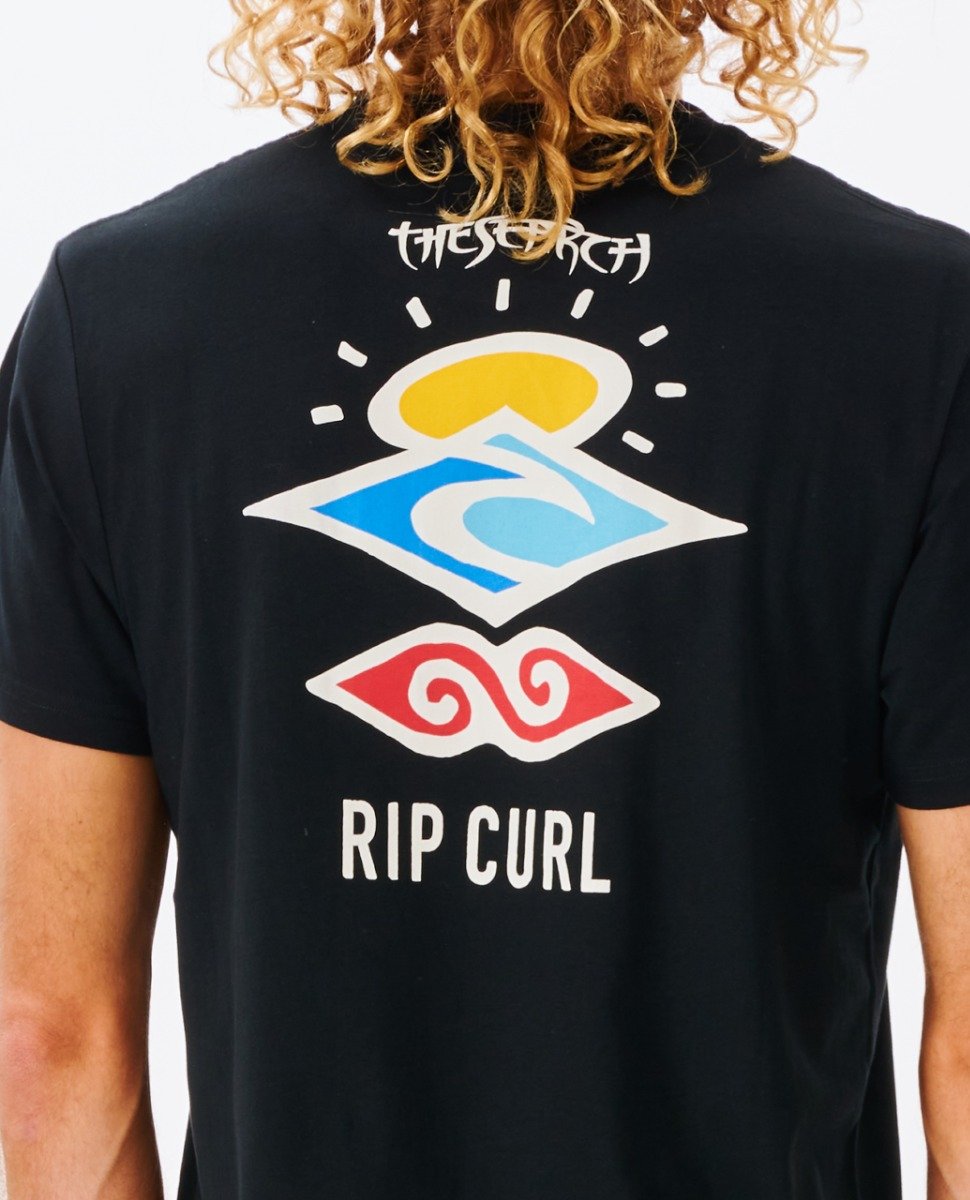 Rip Curl Search Icon Men's Tee - Black