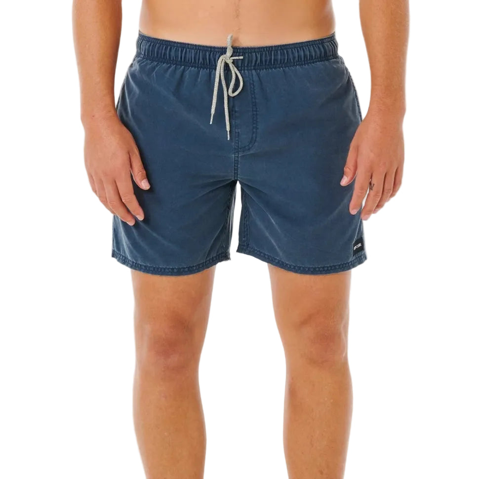 Rip Curl Offset Washed Volley Boardshorts in Navy