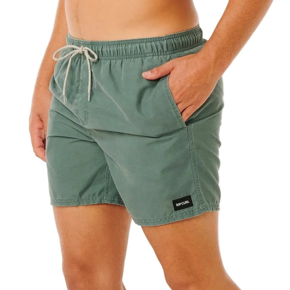 Rip Curl Offset Washed Volley Boardshorts - Moss