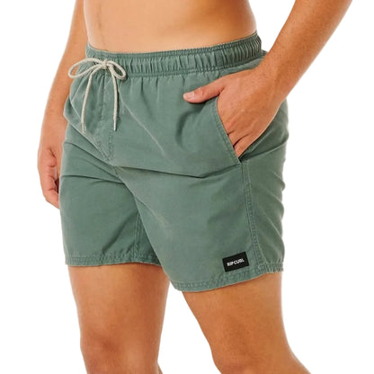 Rip Curl Offset Washed Volley Boardshorts - Moss