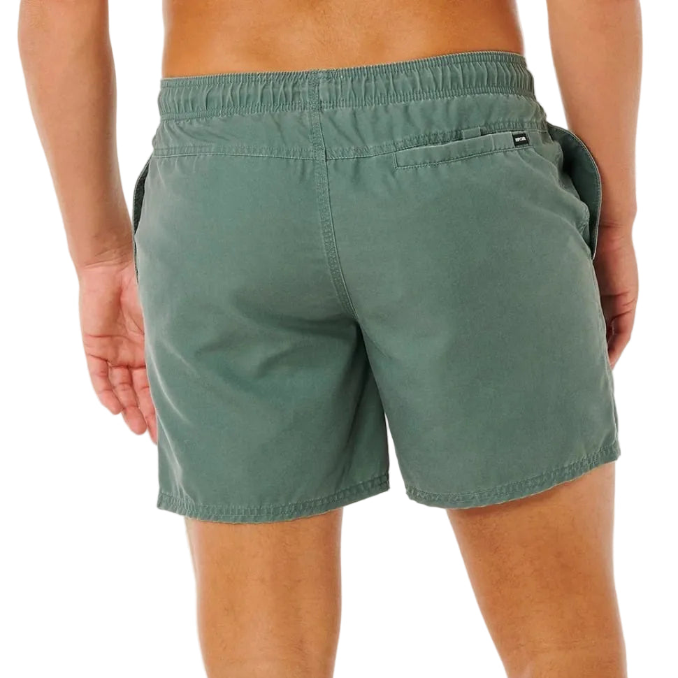 Rip Curl Offset Washed Volley Boardshorts - Moss
