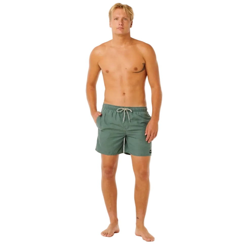 Rip Curl Offset Washed Volley Boardshorts - Moss