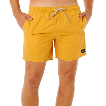 Rip Curl Offset Washed Volley Boardshorts in Golden Hour