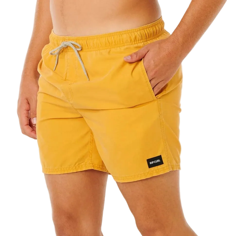 Rip Curl Offset Washed Volley Boardshorts - Golden Hour