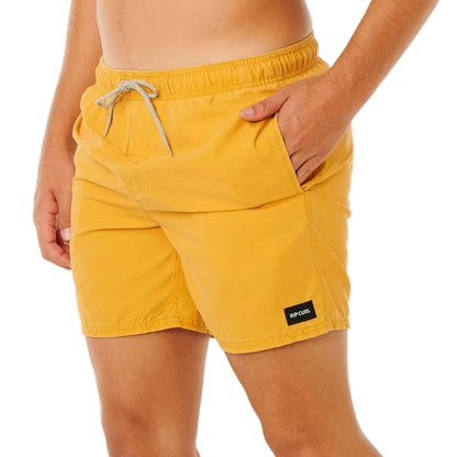 Rip Curl Offset Washed Volley Boardshorts - Golden Hour