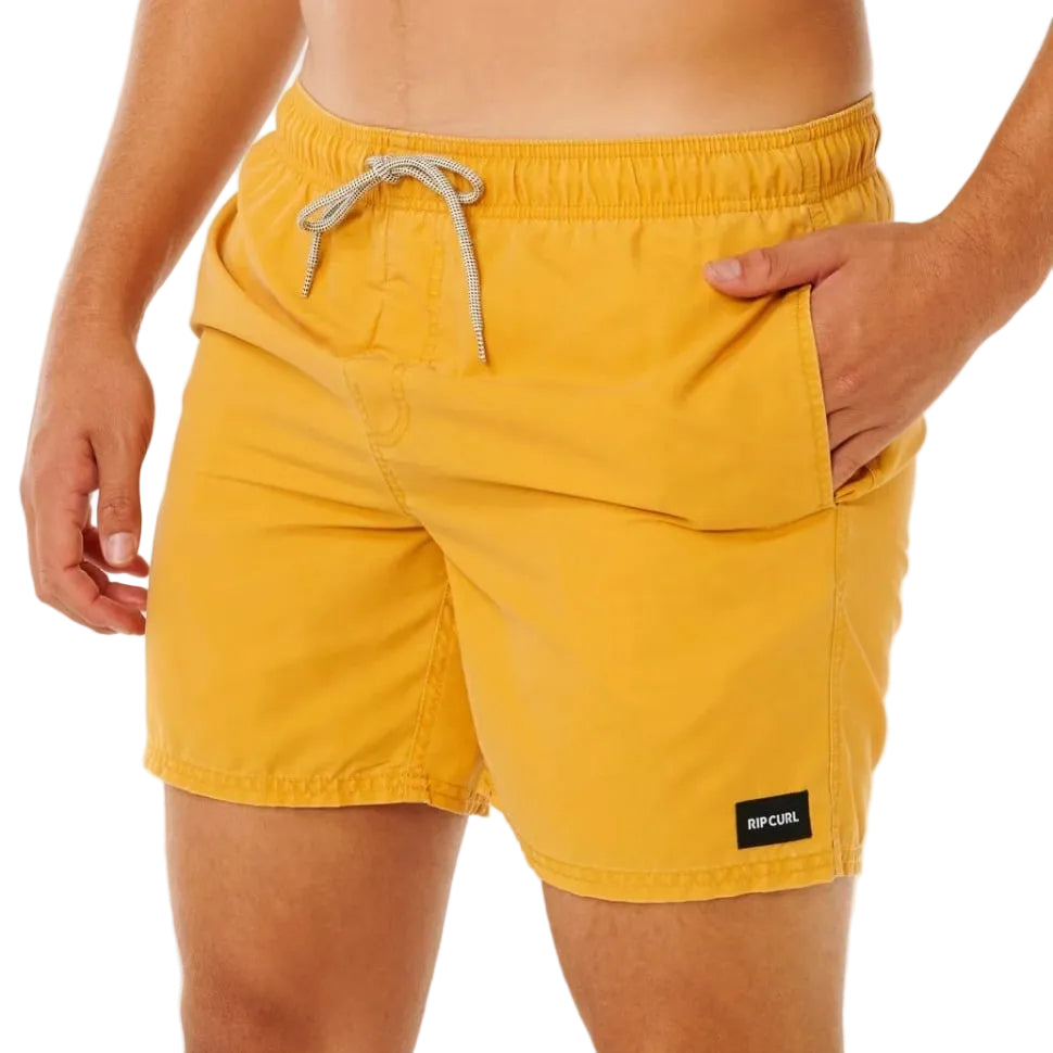 Rip Curl Offset Washed Volley Boardshorts - Golden Hour