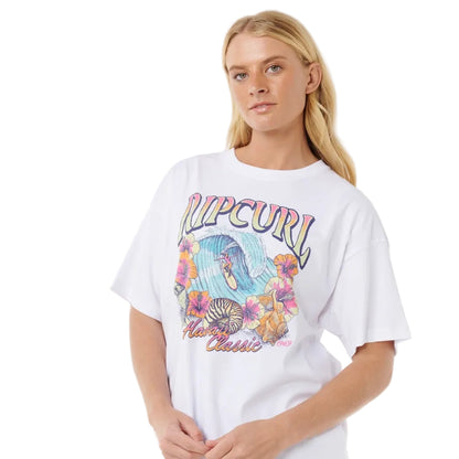 Rip Curl Womens Hawaii Classic Heritage Tee - White