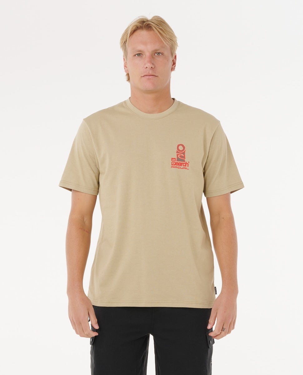 Rip Curl Vaporcool Search Stack Tee - Khaki Rock