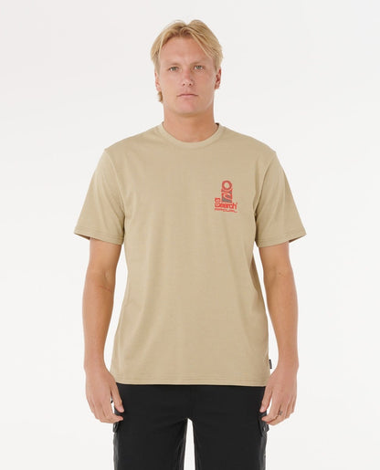 Rip Curl Vaporcool Search Stack Tee - Khaki Rock