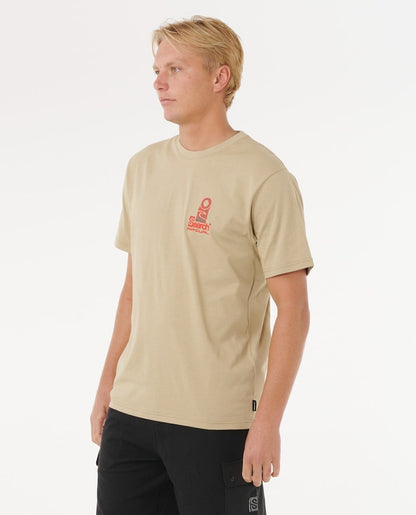 Rip Curl Vaporcool Search Stack Tee - Khaki Rock