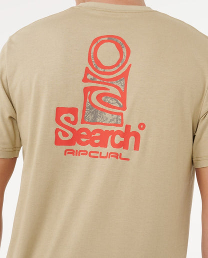 Rip Curl Vaporcool Search Stack Tee - Khaki Rock