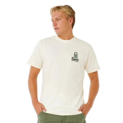 Rip Curl Vaporcool Search Stack Tee in Bone