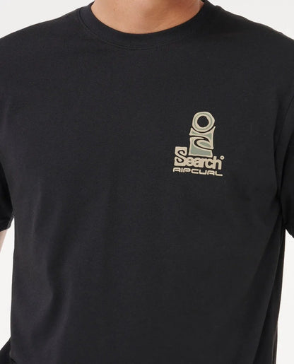 Rip Curl Vaporcool Search Stack Tee - Black/Olive