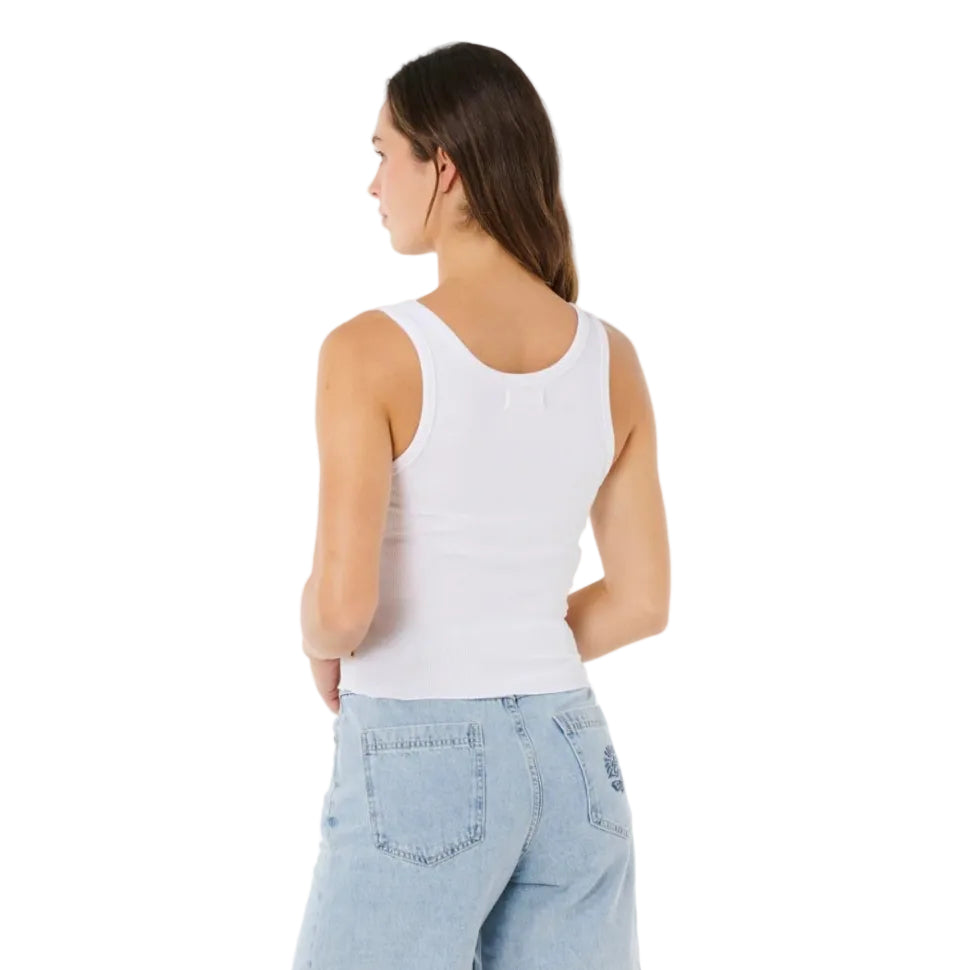 Rip Curl Hotel Malibu Tank Top - Optical White