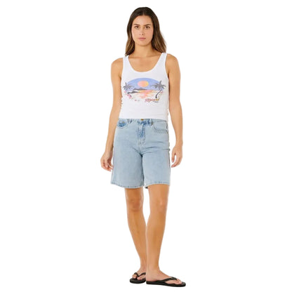 Rip Curl Hotel Malibu Tank Top - Optical White