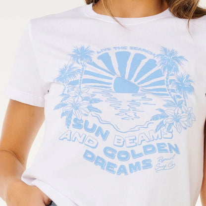 Rip Curl Sun Beams Standard Tee - Optical White