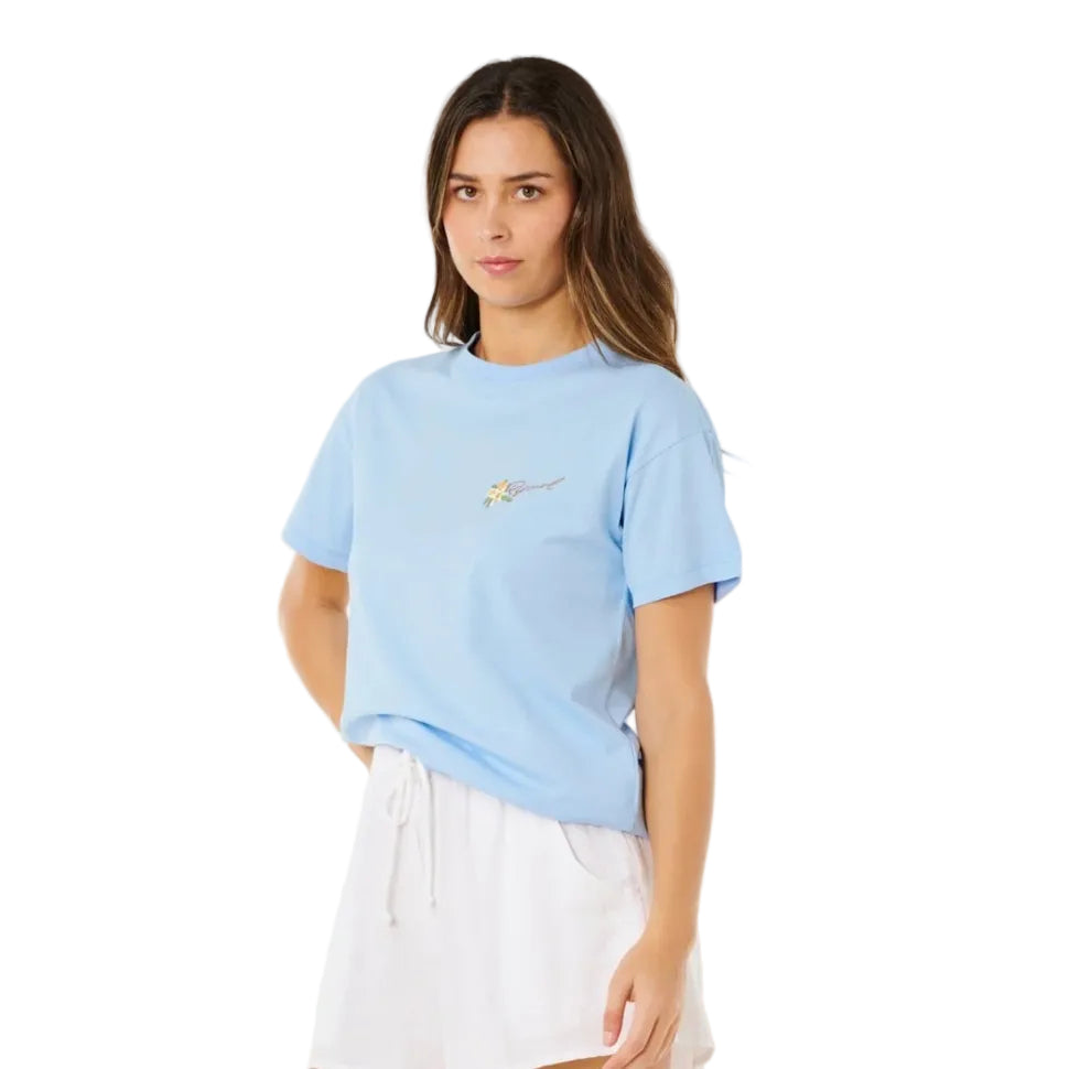 Rip Curl Poolside Relaxed Tee - Light Blue