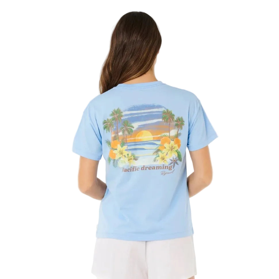 Rip Curl Poolside Relaxed Tee - Light Blue