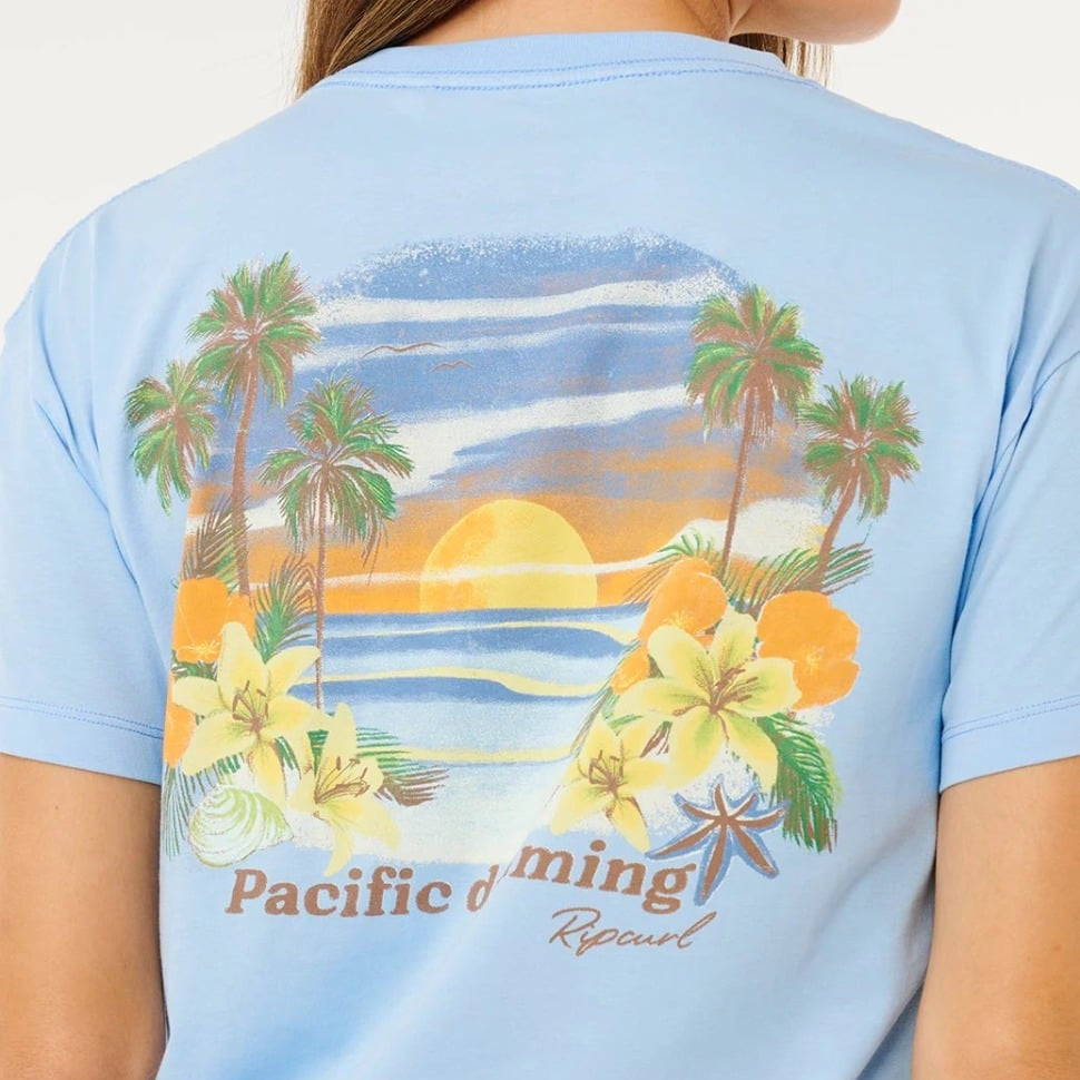 Rip Curl Poolside Relaxed Tee - Light Blue